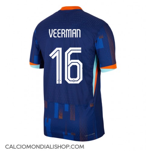 Maglie da calcio Olanda Joey Veerman #16 Seconda Maglia Europei 2024 Manica Corta